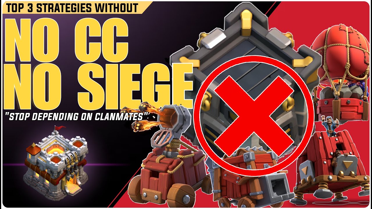 Top 3 Attacks Without CC Troops and Siege Th11  | Best TH11 Attack Strategy
