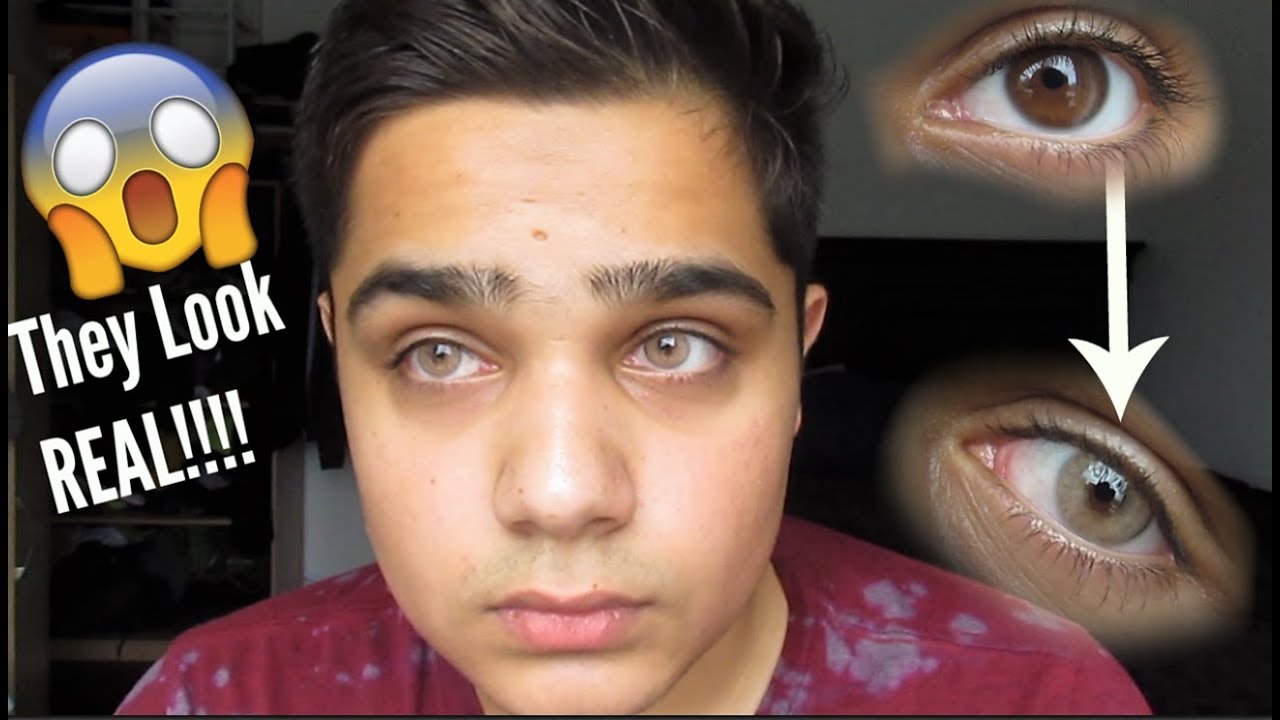 MOST Realistic Coloured Contacts for Dark Eyes | SOLOTICA Lenses: Hidrocor Ocre