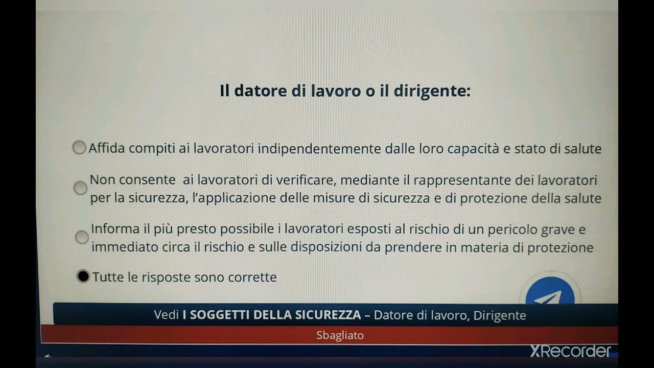 Modulo 8 - Quiz finale Alternanza scuola-lavoro (2 test)