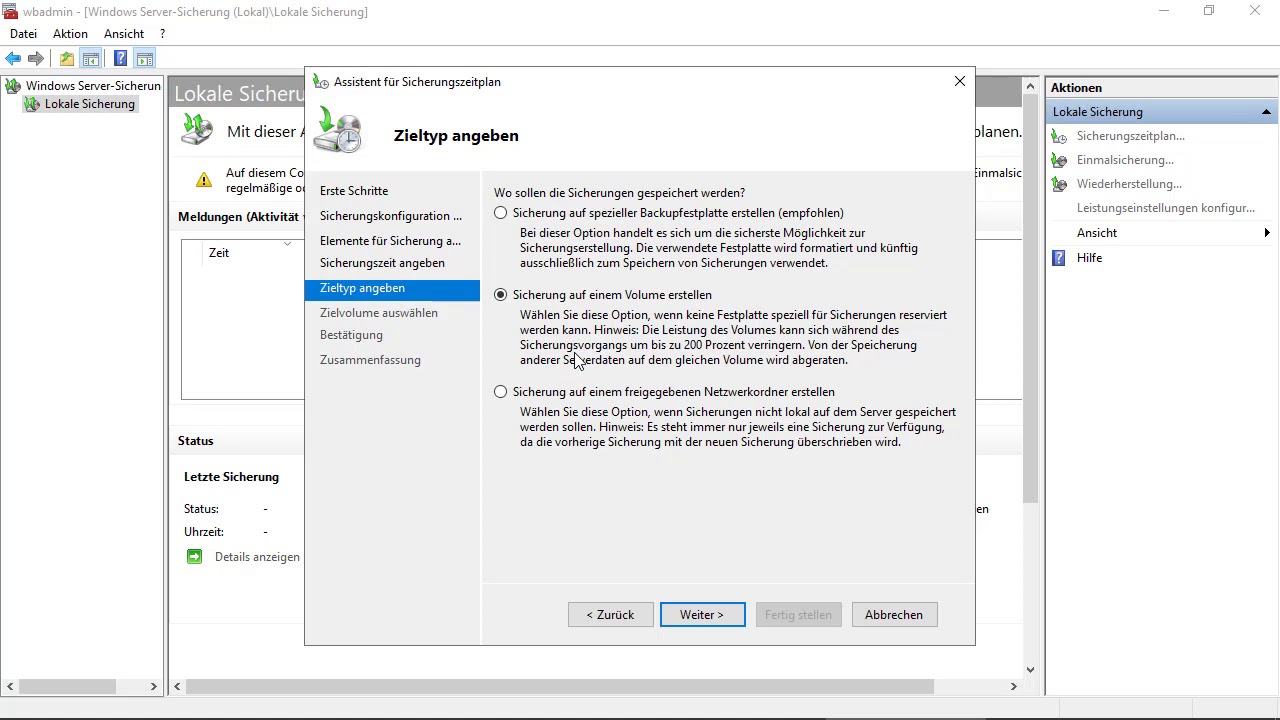 Aufbau einer Testumgebung mit Windows Server 2019 - Folge 30 - Windows Server Sicherung