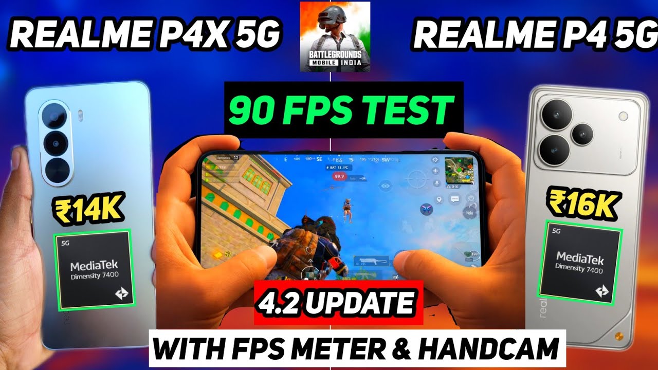 ⚡DON'T BUY WRONG PHONE | REALME P4X 5g vs REALME P4 5g | Ultimate 90 FPS Gaming comparison|