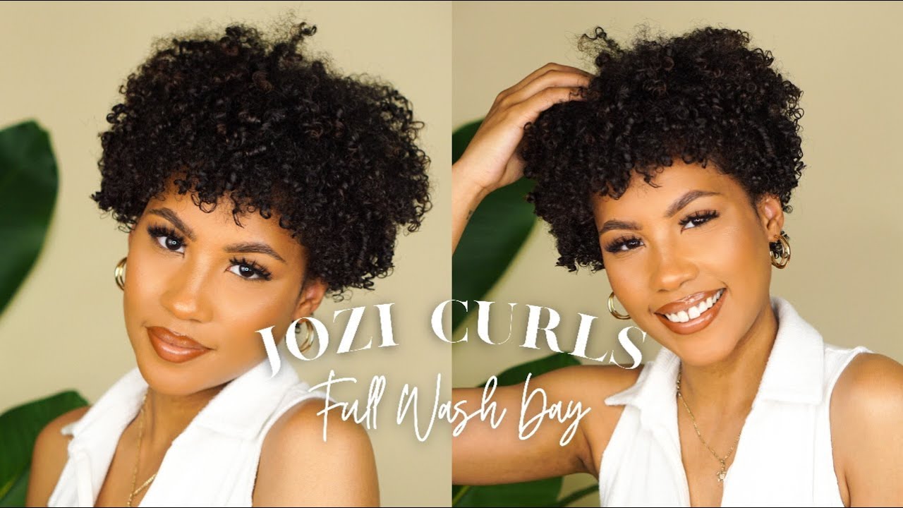 full wash day routine using *new* jozi curls | bombbb wash n go results!