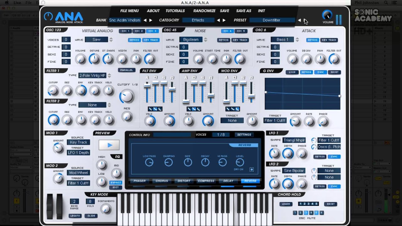 Sonic Academy ANA Preset Pack Volume 2 Walkthrough