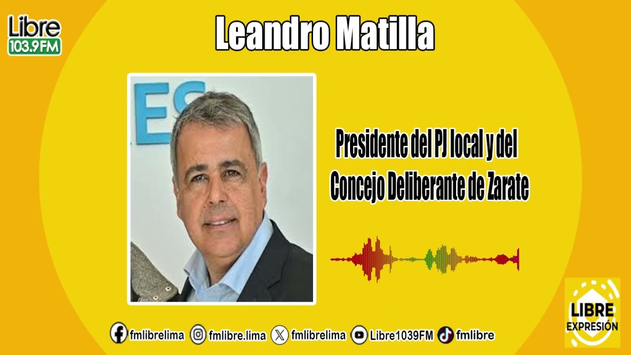 Dialogamos con el Dr Leandro Matilla ganador de las internas del Partido Justicialista en Zarate.