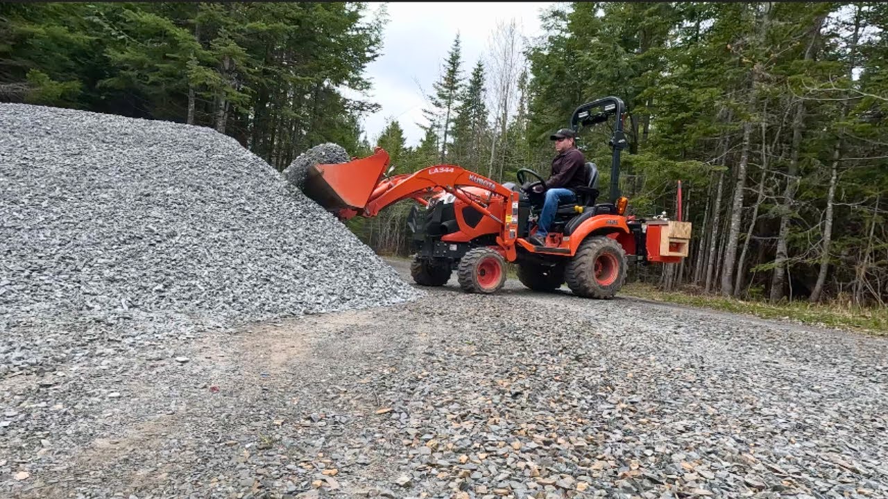 Using Our Kubota BX2380 to Rejuvenate Our Long Driveway