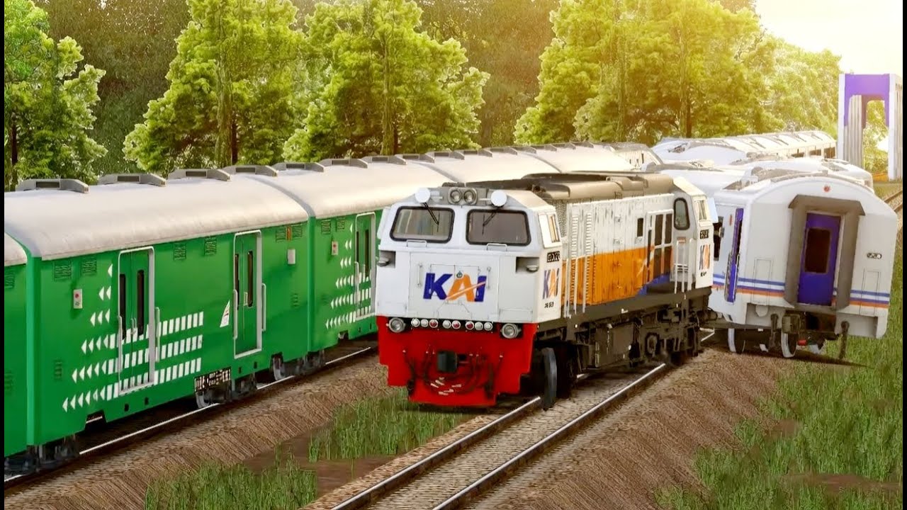 Waduh !! Kereta Api Anjlok karna menghindari tabrakan #keretaapi #keretaapiindonesia #train