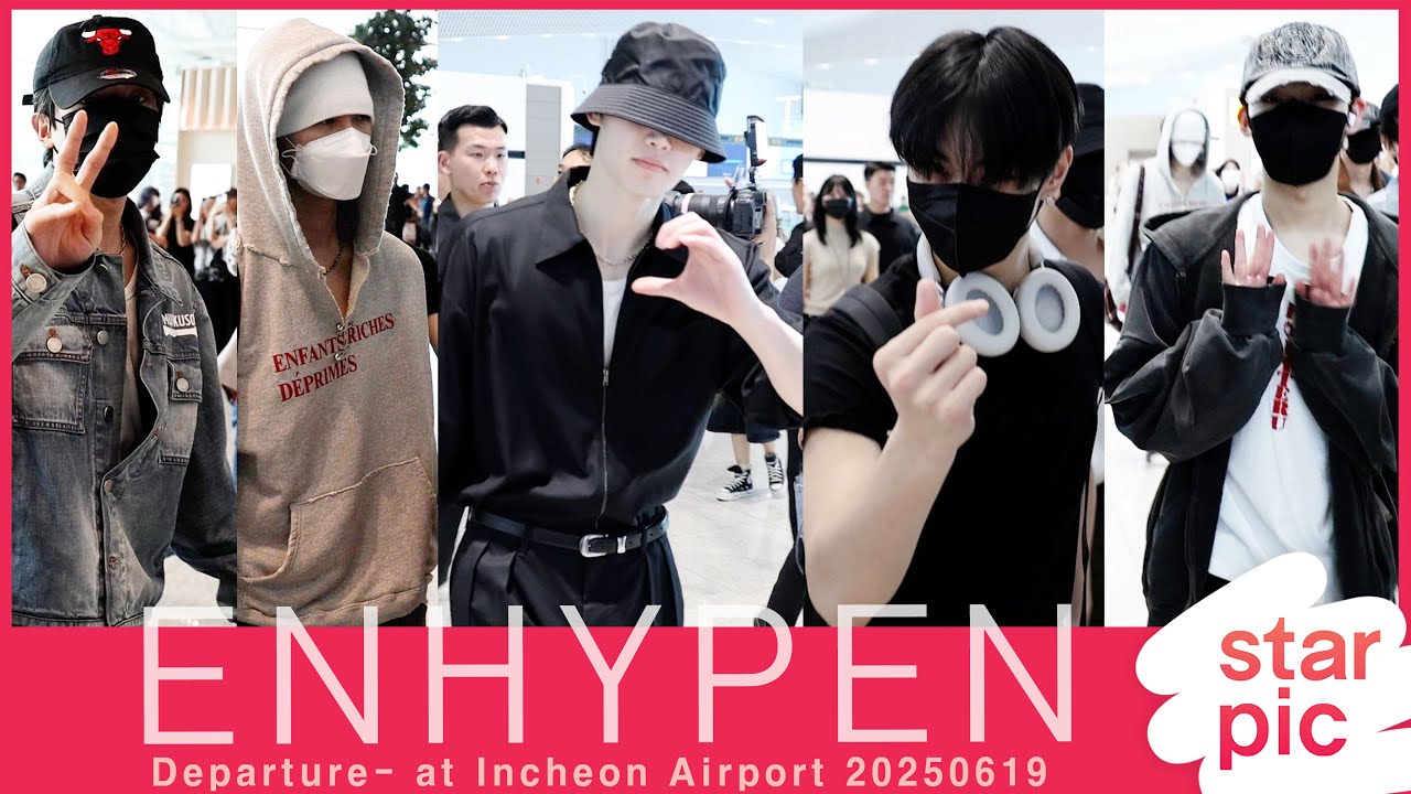 엔하이픈 'Wark the Line, 방콕에서 만나요'  [STARPIC] / ENHYPEN Departure - at Incheon Airport 20250619