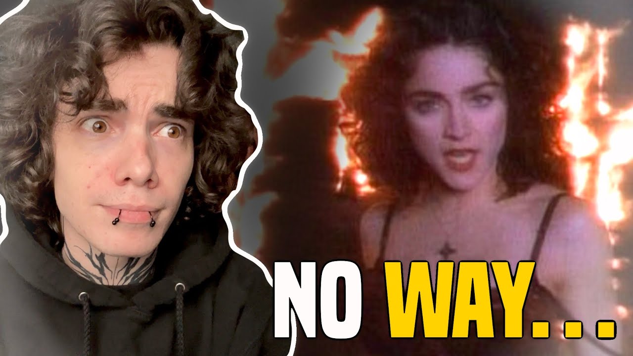 BURNING CROSSES?! GEN Z Metalhead First Time Reaction to Madonna - Like a Prayer