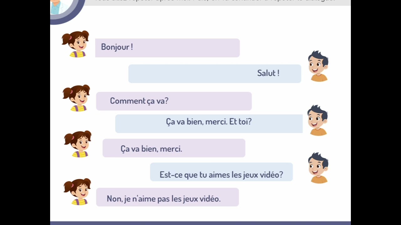 Dialogue Période2 Semaine Niveau 1 #المدرسةالرائدة