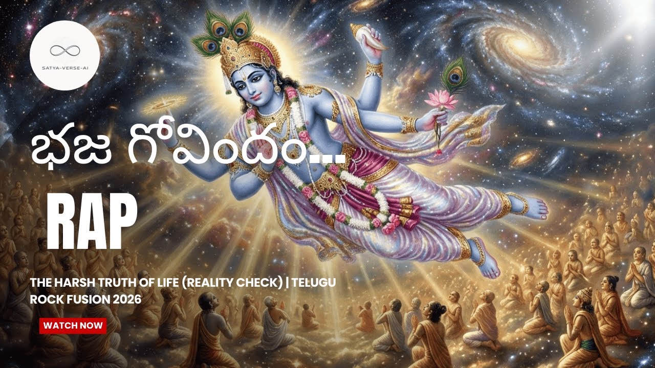 Bhaja Govindam RAP | The Harsh Truth of Life (Reality Check) | Telugu Rock Fusion 2026