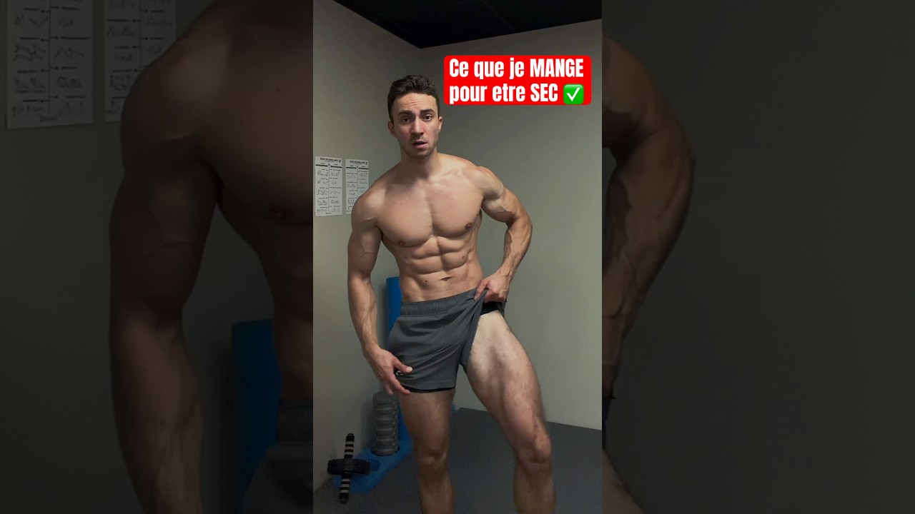 Ce que JE MANGE pour etre SEC Toute l&rsquo;ann&eacute;e ✅ #musculation #nutrition #s&egrave;che #fitness