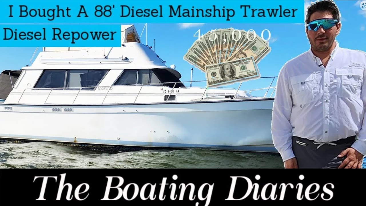 I Bought A Mainship 36 Boat Twin Yanmar Diesel | Chad Luckette