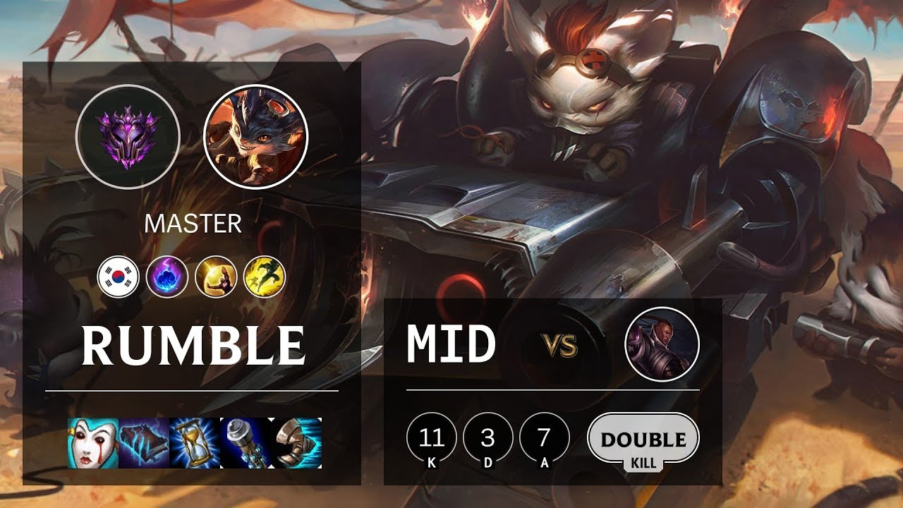 Rumble Mid vs Lucian - KR Master Patch 10.5