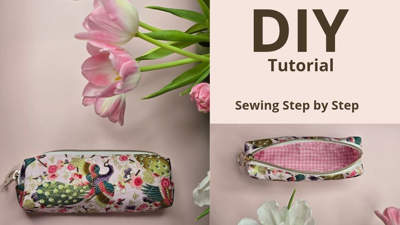 ✨ Sewing a Beautiful Cosmetic Pouch | DIY Step-by-Step Tutorial ✨