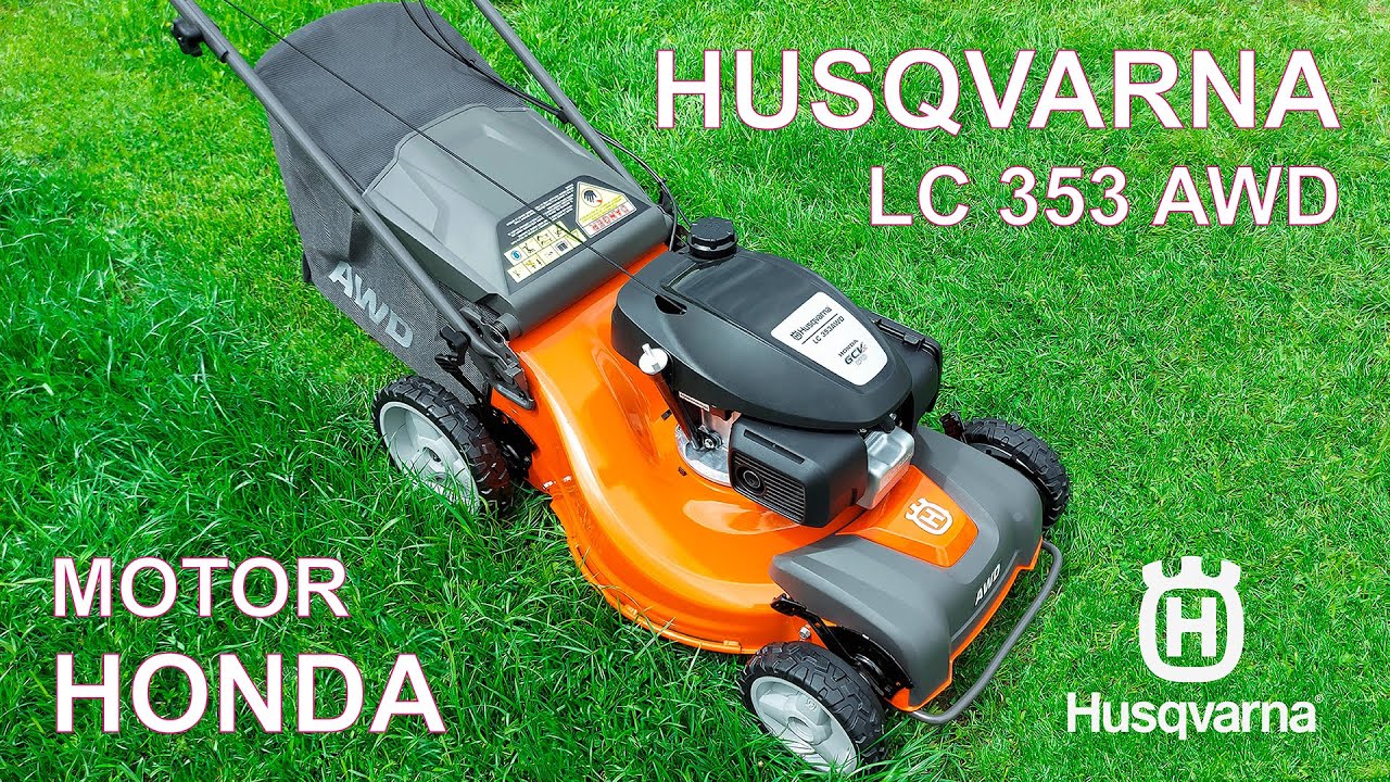 Maşina de tuns gazon HUSQVARNA LC 353 AWD cu motor HONDA şi tracţiune integrală ALL WHEEL DRIVE