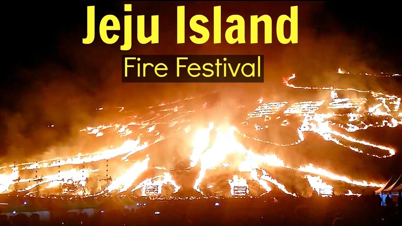 Jeju Island Korea - Fire Festival 2017