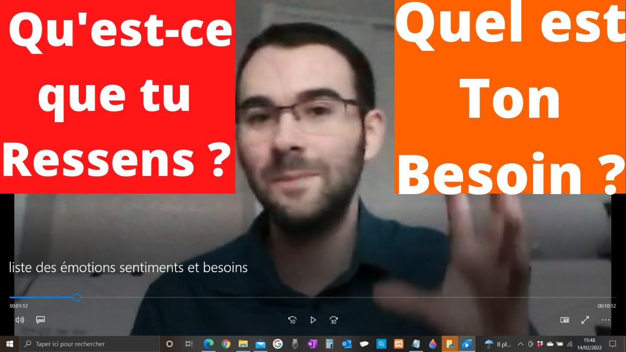 liste des émotions sentiments et besoins