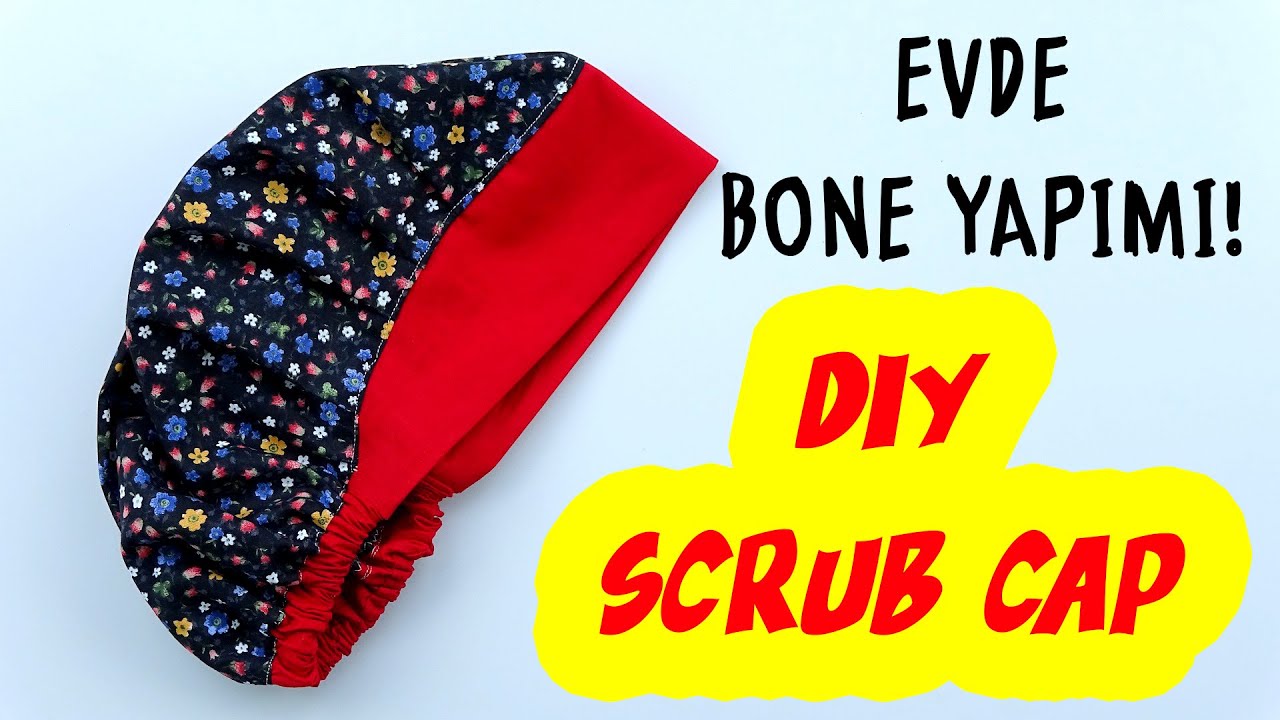 SAÇINIZI DA KORUYUN! TEDBİR ALALIM (Yıkanabilir Bone Yapımı) / DIY Scrub Cap / Sewing Tutorial