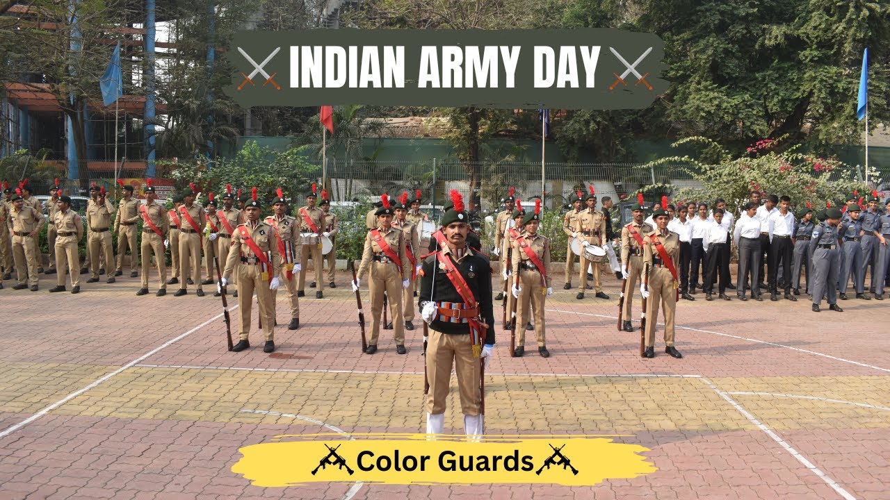 🇮🇳 NCC Army Boys Color Guards | Indian Army Day 2025 🎖️🚩💂&zwj;♂️