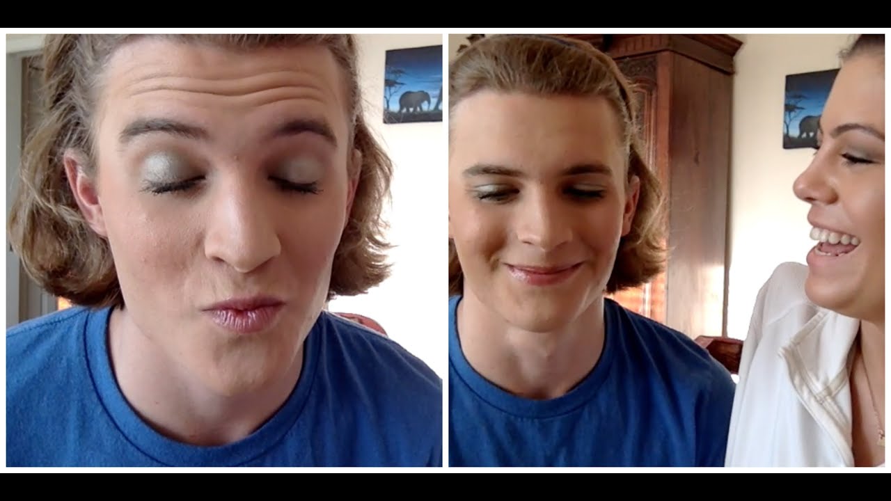 I DO MY BOYFRIENDS MAKEUP || Spring Look