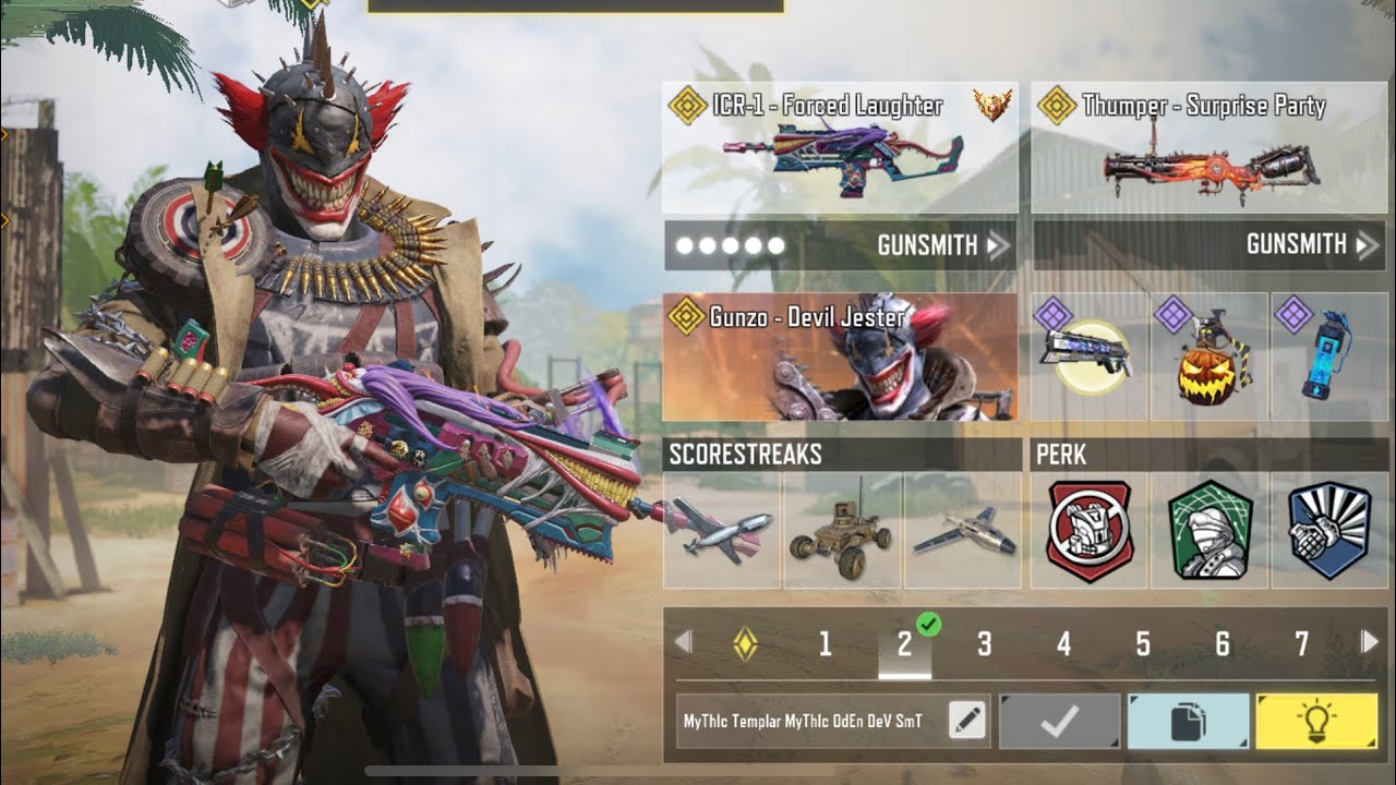 Gunzo Devil Jester is back with the Legendary ICR 1 Forced Laughter to deliver some S&D Clip in CODM