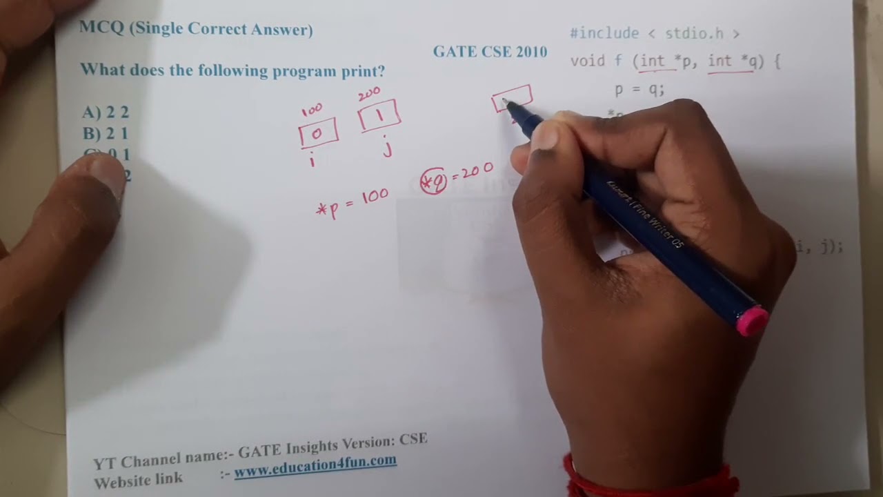GATE CSE 2010 Q || C PROGRAMMING  ||Data Structure || GATE Insights Version: CSE