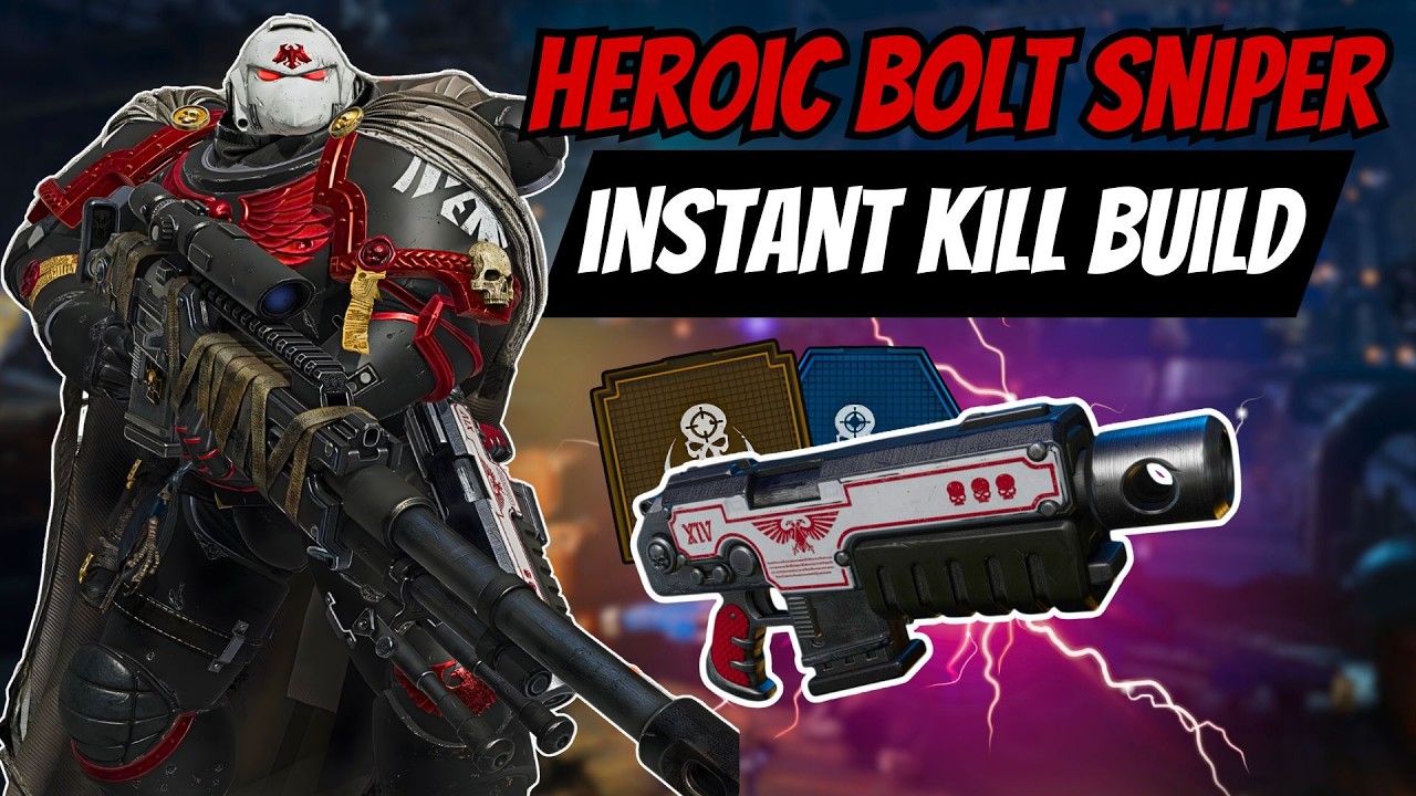HEROIC Bolt Sniper TRIPLE INSTANT KILL Sniper Build Outputs TREMENDOUS Damage in Space Marine 2