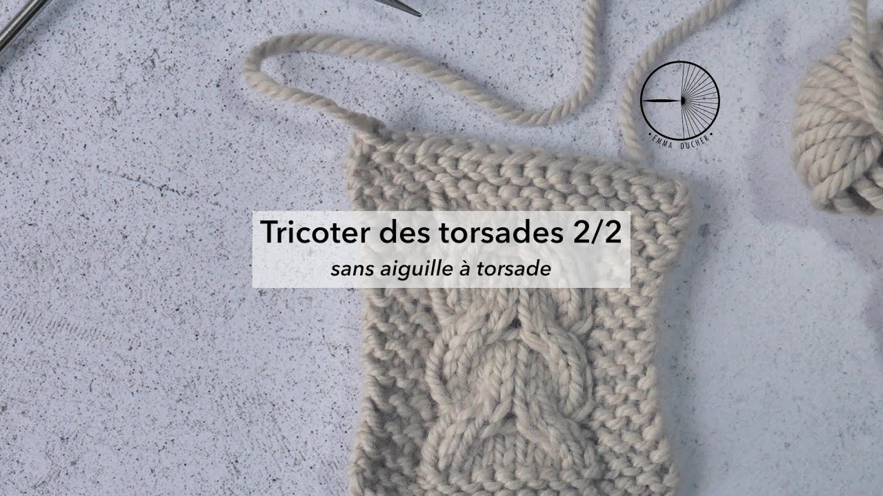 Torsade 2/2 sans aiguille à torsade