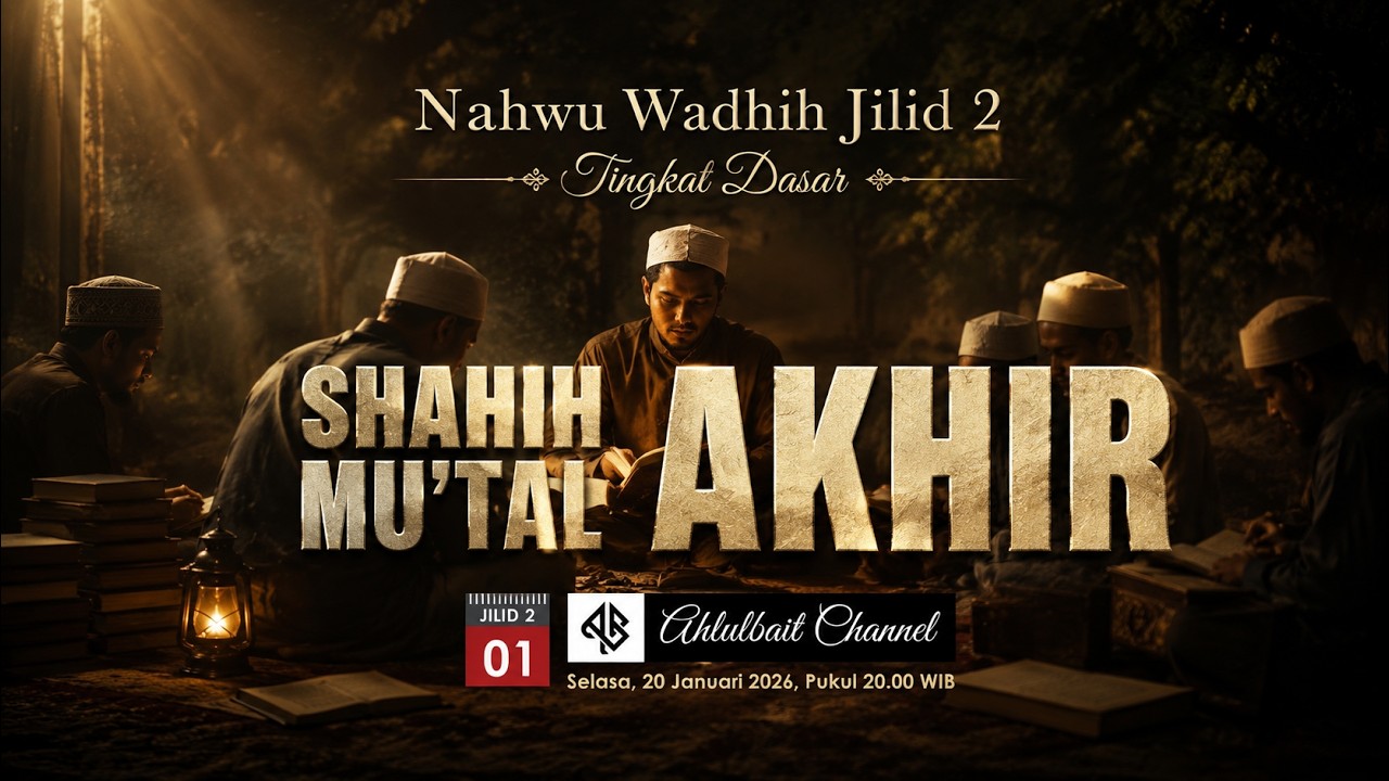 Nahwu Wadhih Ibtidaiyah Jilid 2 (Bahasa Arab Untuk Pemula)-Bagian 01 : Shahih Akhir dan Mu'tal Akhir