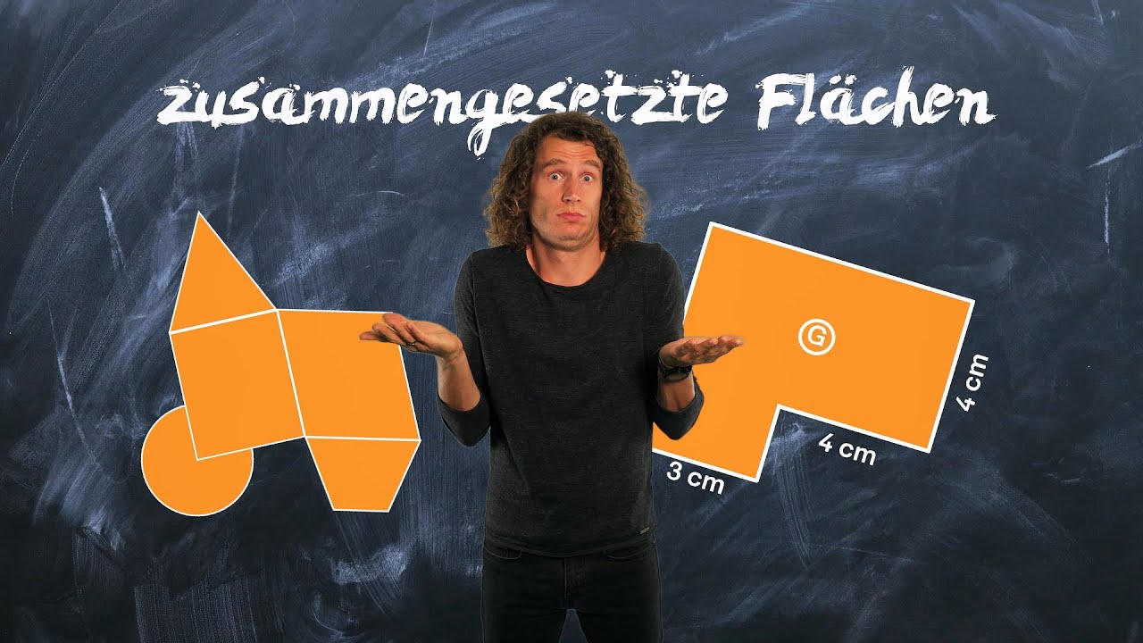 Zusammengesetzte Flächen berechnen - Flächeninhalt einfach erklärt