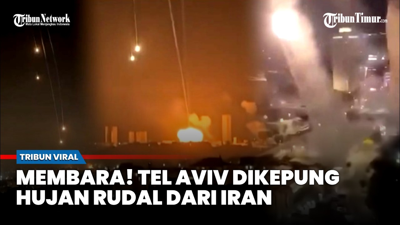 Tel Aviv Diguncang Hujan Rudal dari Iran, Serangannya Tembus di Jantung Pertahanan Israel