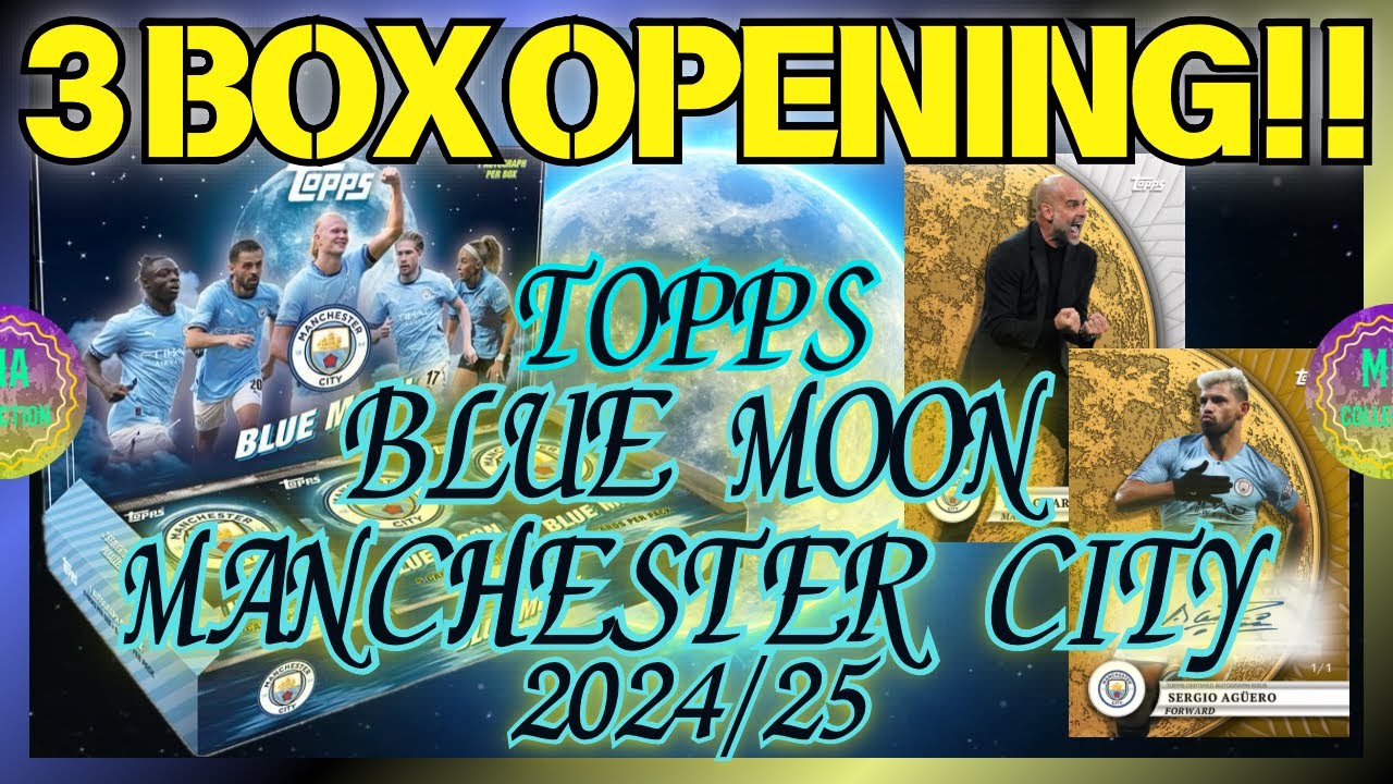 【サッカーカード開封】TOPPS BLUE MOON MANCHESTER CITY 2024/25【3BOX】