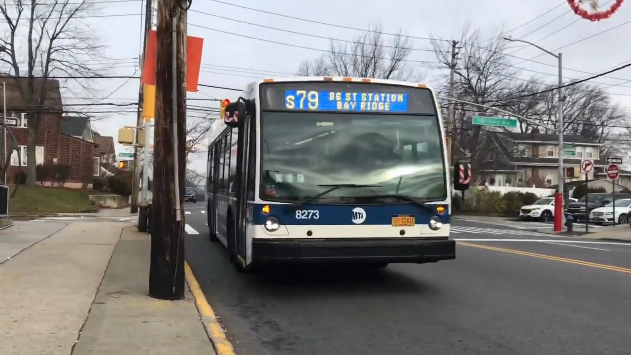 Bay Ridge-86th St Bound 2016 Novabus LFS 8273 S79 SBS From Fingerboard Rd To Bay Ridge-86th St