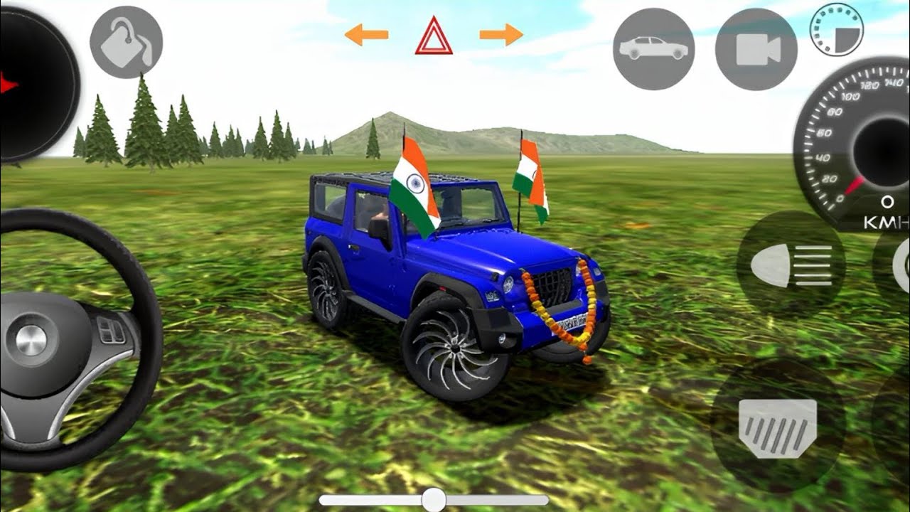 MODIFIED MAHINDRA THAR 😈 FULL OFF-ROADING KIYA BLAU MAHINDRA THAR 😈 (PART 4) #GAMER
