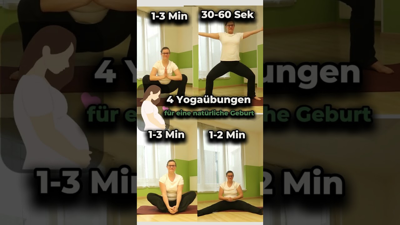 4 Yoga&uuml;bungen zur Vorbereitung auf eine nat&uuml;rliche Geburt