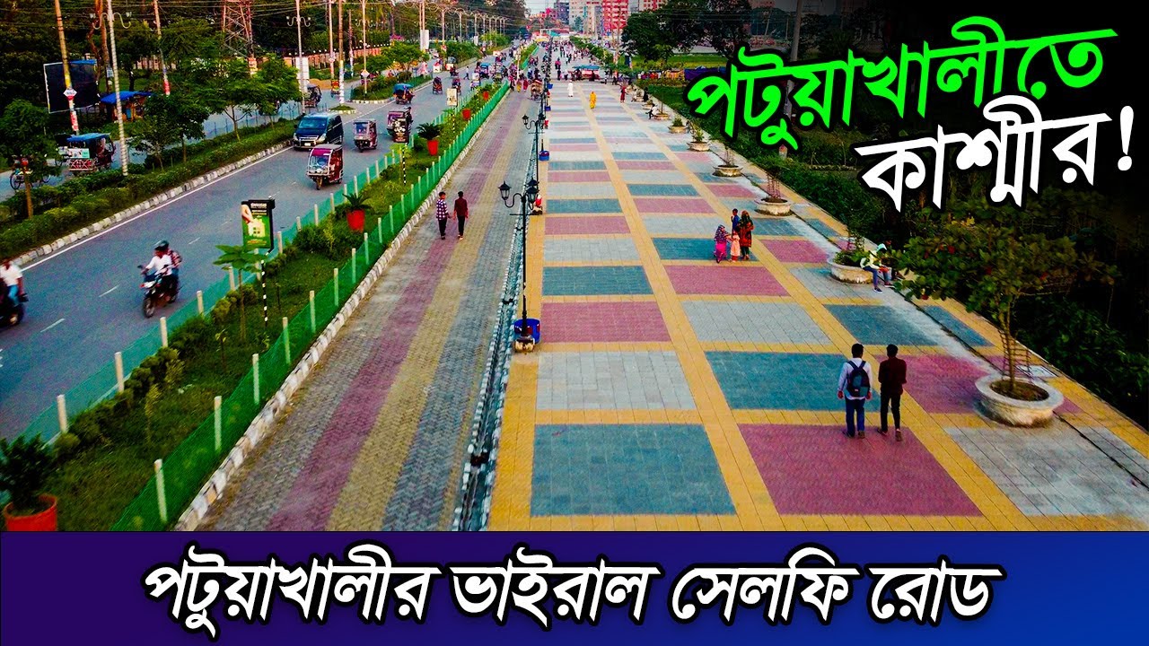 পটুয়াখালীর সেই দৃষ্টিনন্দন ভাইরাল সেলফি রোড | Patuakhali | Selfie Road | পটুয়াখালী | ঝাউতলা সড়ক