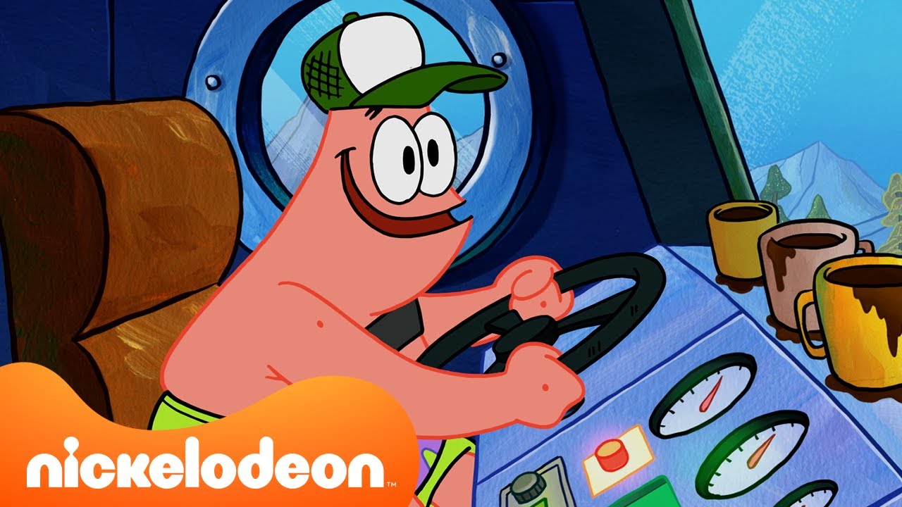 スポンジ・ボブ | イカルド、新しいしごとを見つける！🚌 | ニコロデオンジャパン