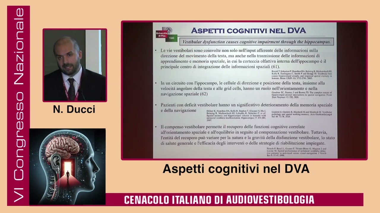 Nicola Ducci Aspetti cognitivi nel deficit vestibolare acuto