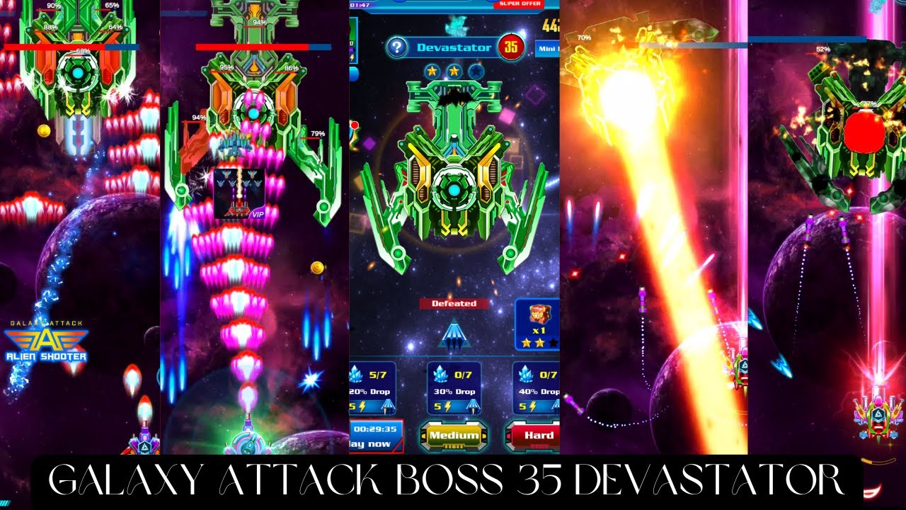 Galaxy Attack Shooting Game Boss 35 Devastator By Zambario Gamers