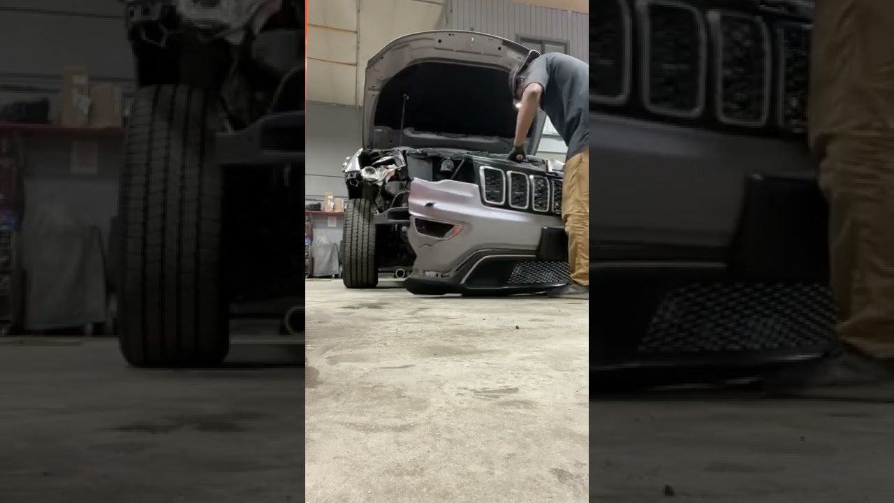 Jeep Grand Cherokee front bumper removal #shorts #subscribe