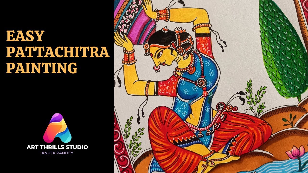 Easy Pattachitra Painting #artthrillsstudio
