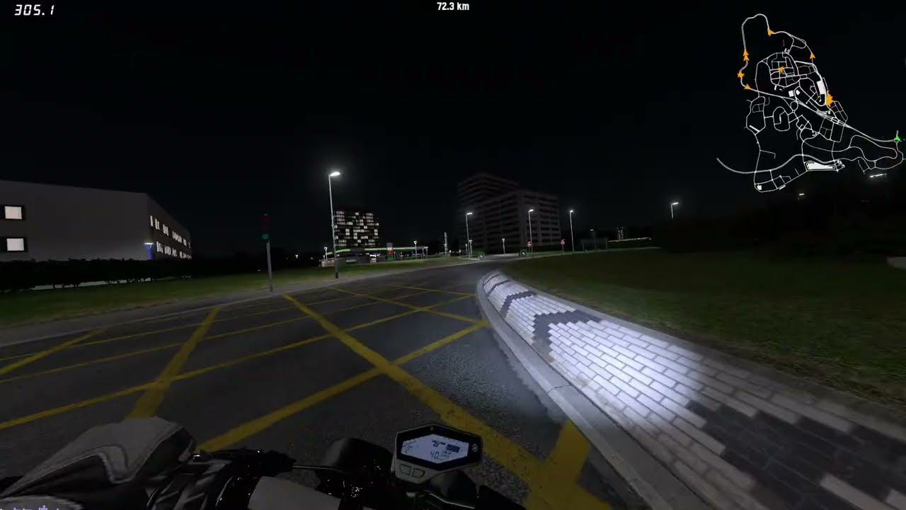 LFS S3 NEW 0.8B Test: MT-09 Top Speed Attempt