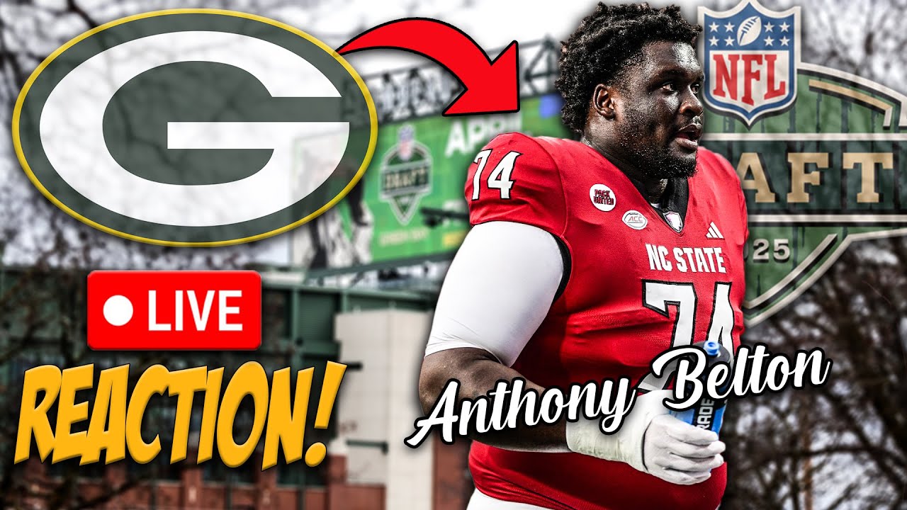 Packers Fan LIVE Reaction to the Selection of Anthony Belton in the 2nd!!!