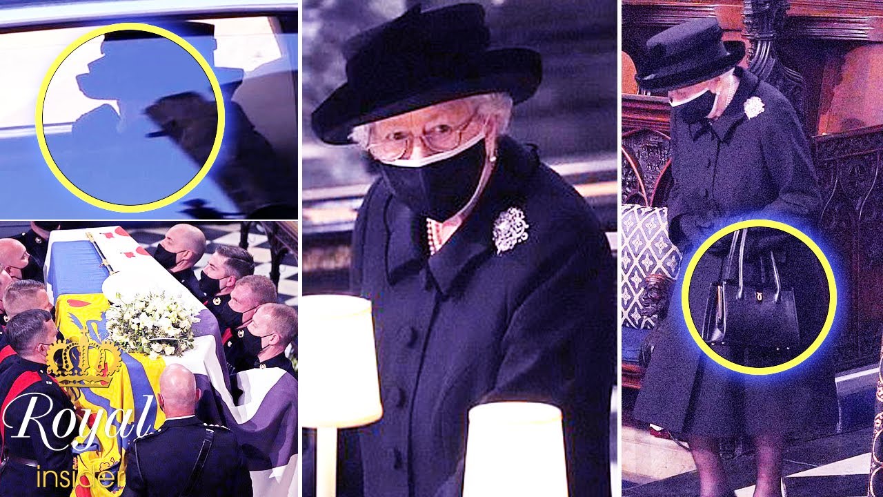 The Queen wiped away tears, carried mementoes of Philip as she said goodbye to late husband