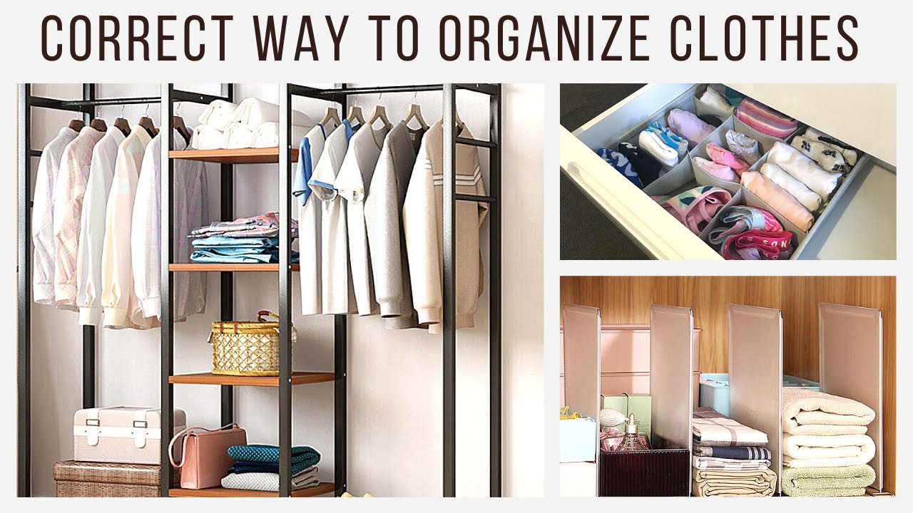 Correct way to organize clothes | how to fold, hang and organise clothes the right way