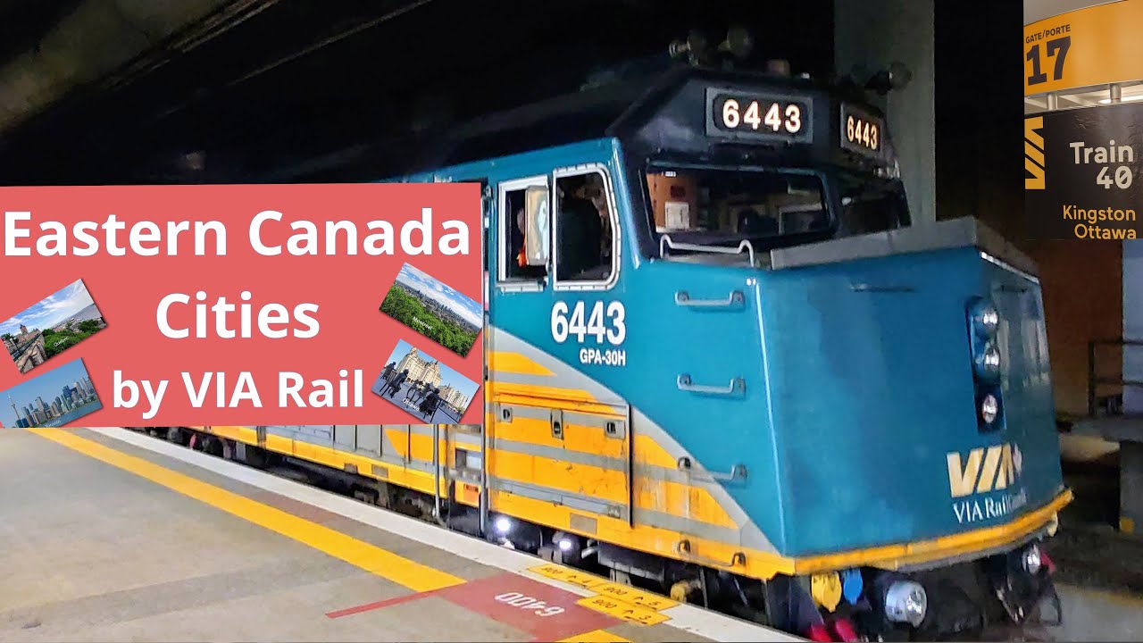 Eastern Canada Cities by VIA Rail 🇨🇦 4K
