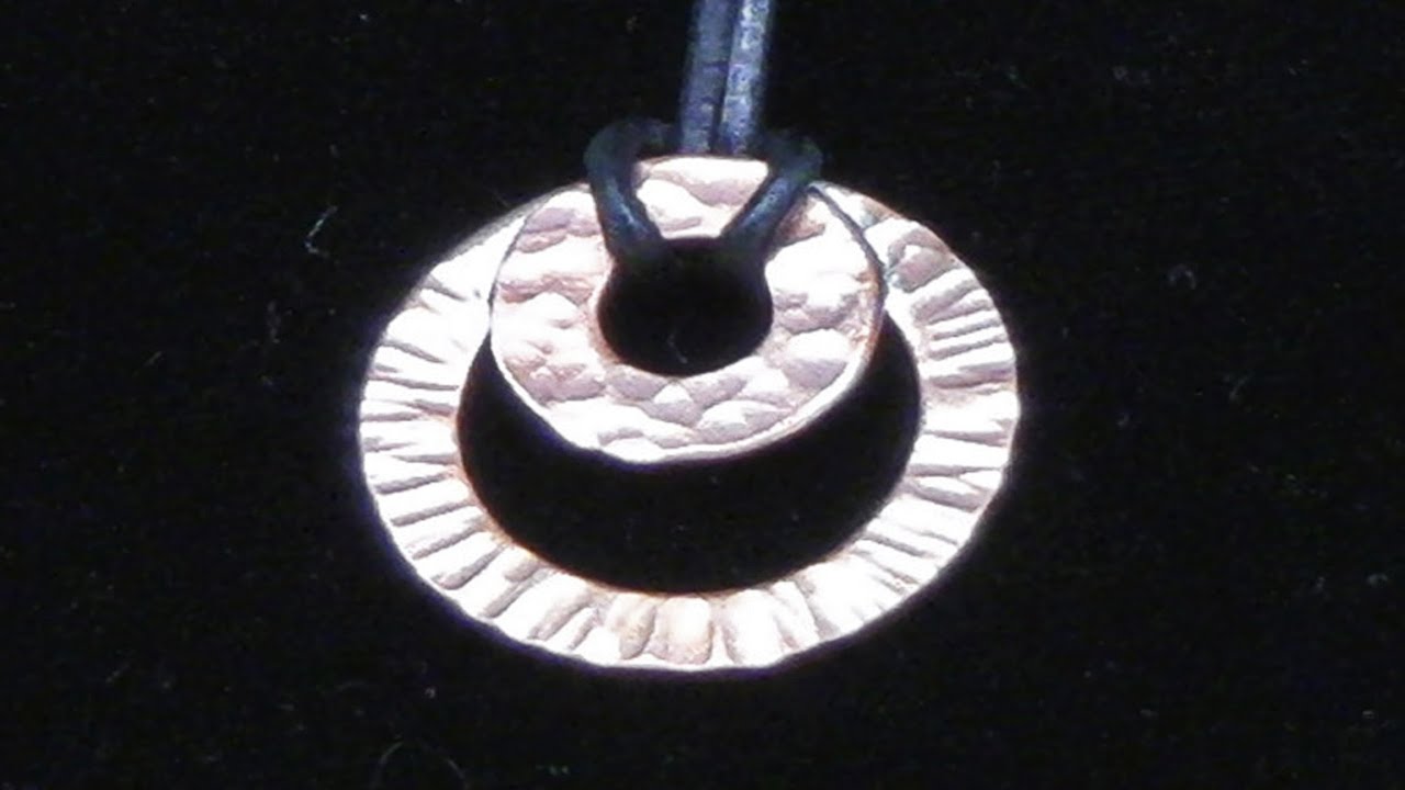 Sweat Soldering A Copper Pendant Made From Washers