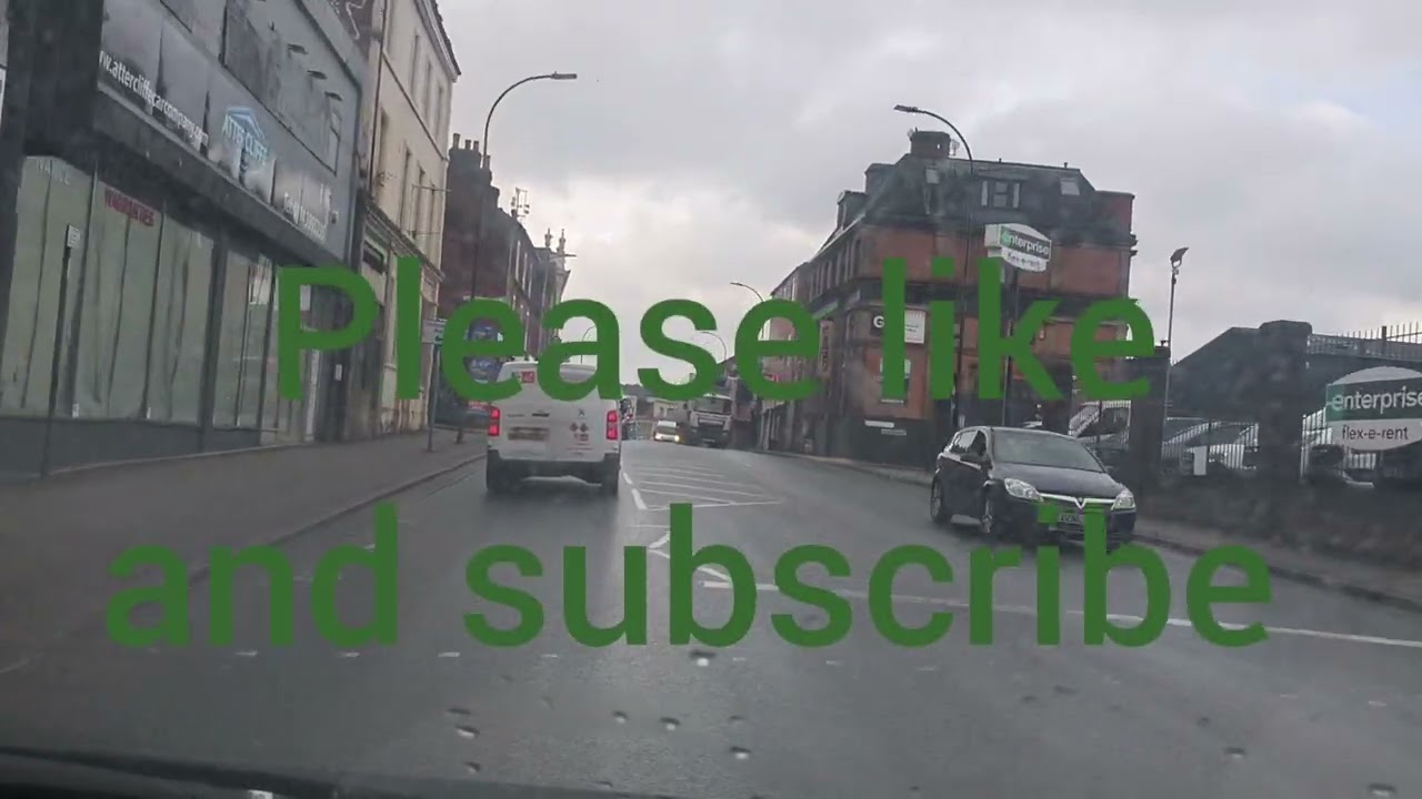 Driving Around Sheffield Streets.