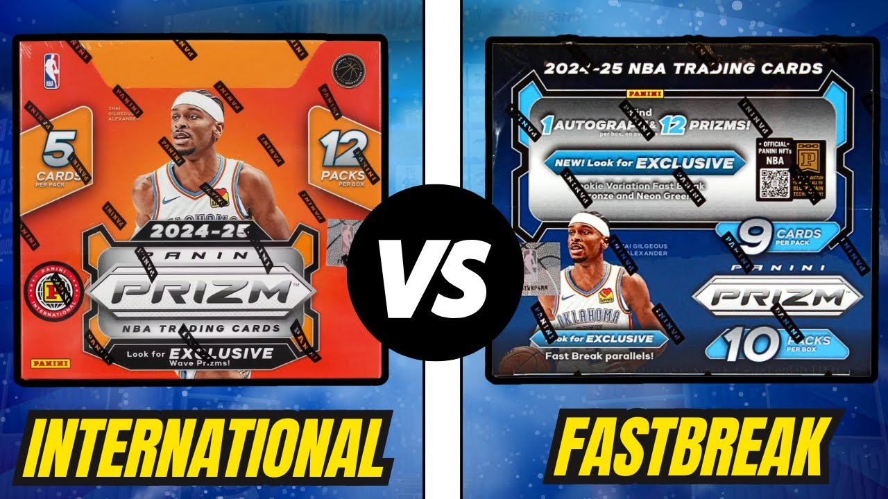 The Two Best PRIZM Products🔥!! 2024-25 Panini Prizm International VS Prizm Fastbreak!?