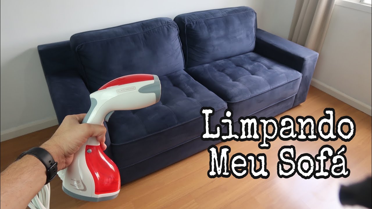 Higienizando meu sofá com vaporizador